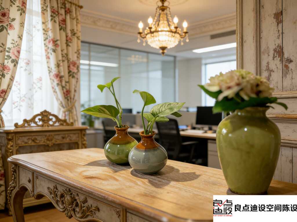 法式复古风办公室软装设计|把浪漫搬进写字楼，上班幸福感飙升💐
